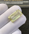 Natural Lemon Quartz Gemstone Baguette Cut Rectangle Shape Loose Gemstone For Jewelry Making Wholesalegems 20x10x7 MM Size SM25243