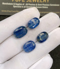 Natural Blue Kyanite Gemstone Faceted Cut Oval High Quality Loose Gemstone For Jewelry Making Wholesalegems 12-13 MM Size 4 Pcs SM25245
