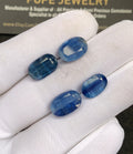 Natural Blue Kyanite Gemstone Faceted Cut Oval High Quality Loose Gemstone For Jewelry Making Wholesalegems 11-13 MM Size 4 Pcs SM25247
