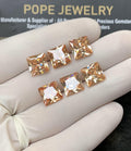 Zircon Gemstone Faceted Cut Cushion Shape High Quality Loose Gemstone For Jewelry Making Wholesalegems 9 MM Size 6 Pcs SM24969