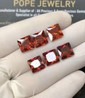 Zircon Gemstone Faceted Cut Cushion Shape High Quality Loose Gemstone For Jewelry Making Wholesalegems 9 MM Size 6 Pcs SM24970