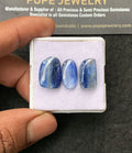 Natural Bicolor Kyanite Gemstone Smooth Fancy Shape Cabochon Loose Gemstone For Jewelry Making Wholesalegems 16-17 MM Size 3 Pcs SM25014
