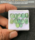 Natural Mint Kyanite Gemstone Smooth Mix Shape Cabochon Loose Gemstone For Jewelry Making Wholesalegems 8-11 MM Size 12 Pcs SM25016