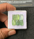 Natural Mint Kyanite Gemstone Smooth Rectangle Shape Cabochon Loose Gemstone For Jewelry Making Wholesalegems 11-12 MM Size 6 Pcs SM25018