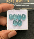 Natural Aqua Kyanite Gemstone Smooth Oval Shape Cabochon Loose Gemstone For Jewelry Making Wholesalegems 11-12 MM Size 6 Pcs SM25044