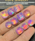 Aurora Opal & Double Rose Cut Mix Shape Cabochon Loose Gemstone For Jewelry Making Wholesalegems 10-11 MM Size 10 Pcs SM25095