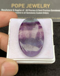 Natural Fluorite Gemstone Smooth Oval Shape Cabochon Loose Gemstone For Jewelry Making Wholesalegems 35x22x5 MM Size SM25296