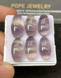 Natural Fluorite Gemstone Smooth Oval Shape Cabochon Loose Gemstone For Jewelry Making Wholesalegems 18-20 MM Size 6 Pcs SM25313