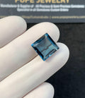 Natural London Blue Topaz Gemstone Faceted Cut Cushion Shape Loose Gemstone For Jewelry Making Wholesalegems 11x11x5 MM Size SM25133