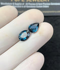 Natural London Blue Topaz Gemstone Faceted Cut Mix Shape Loose Gemstone For Jewelry Making Wholesalegems 9-10 MM Size 2 Pcs SM25140