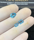 Natural Sky Blue Topaz Gemstone Faceted Cut Mix Shape High Quality Loose Gemstone For Jewelry Making Wholesalegems 6-8 MM Size 3 Pcs SM25157