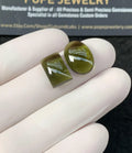 Natural Moldavite Gemstone Smooth Mix Shape Cabochon Loose Gemstone For Jewelry Making Wholesalegems 12-14 MM Size 2 Pcs SM25161