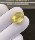 Natural Lemon Quartz Gemstone Faceted Cut Oval Shape Loose Gemstone For Jewelry Making Wholesalegems 16x12x8 MM Size SM25231