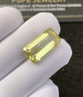 Natural Lemon Quartz Gemstone Baguette Cut Rectangle Shape Loose Gemstone For Jewelry Making Wholesalegems 20x10x7 MM Size SM25242