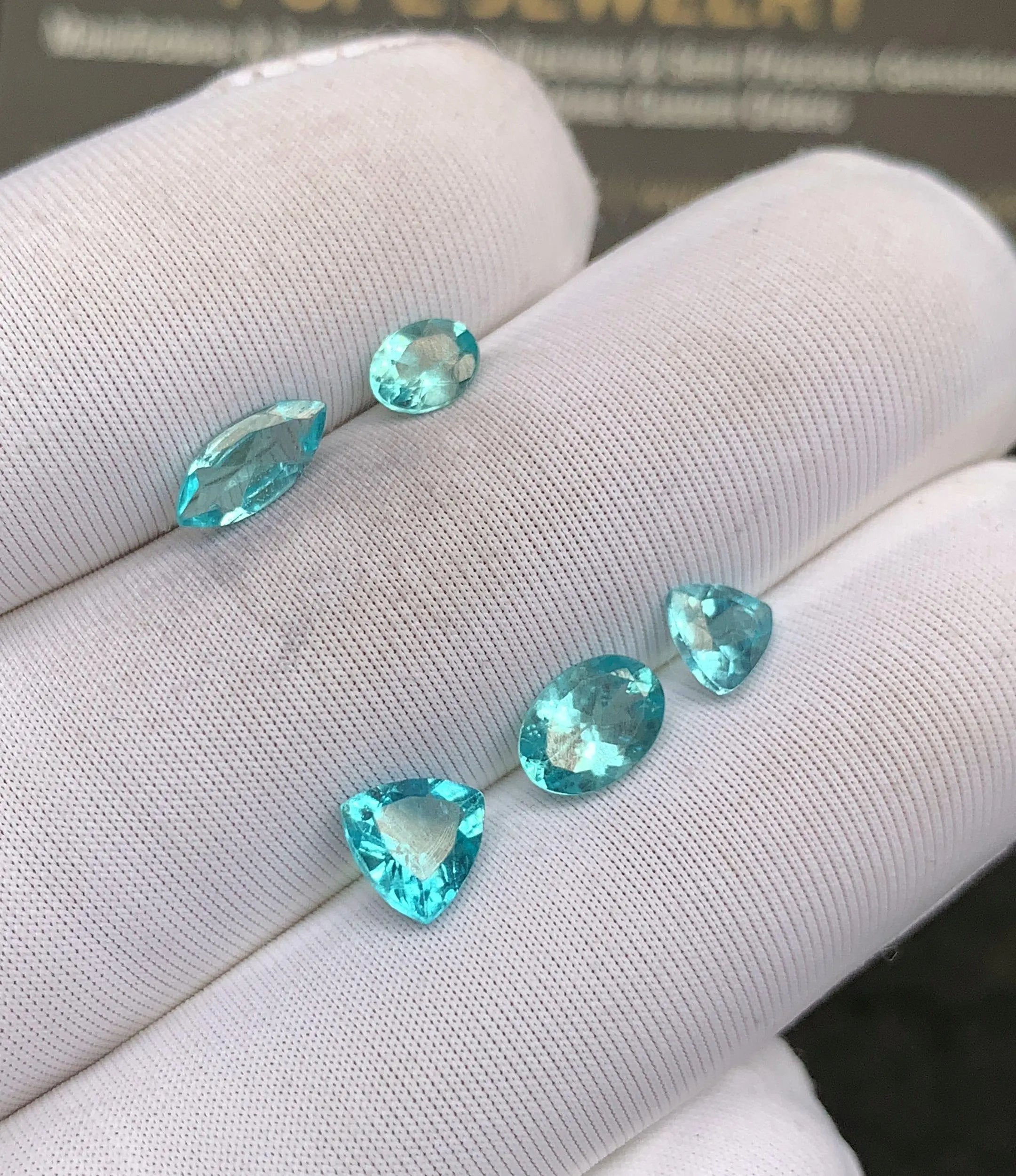 Natural Apatite Gemstone Faceted Cut Mix Shape High Quality Loose Gemstone For Jewelry Making Wholesalegems 5-8 MM Size 5 Pcs SM25254