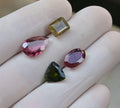 Natural Tourmaline Gemstone Faceted Cut Mix Shape High Quality Loose Gemstone For Jewelry Making Wholesalegems 8-12 MM Size 4 Pcs SM25396