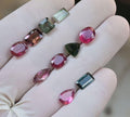 Natural Tourmaline Gemstone Faceted Cut Mix Shape High Quality Loose Gemstone For Jewelry Making Wholesalegems 6-9 MM Size 10 Pcs SM25398