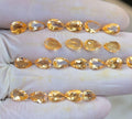 Natural Citrine Gemstone Faceted Cut Pear Shape High Quality Loose Gemstone For Jewelry Making Wholesalegems 8x5 MM Size 22 Pcs SM25413