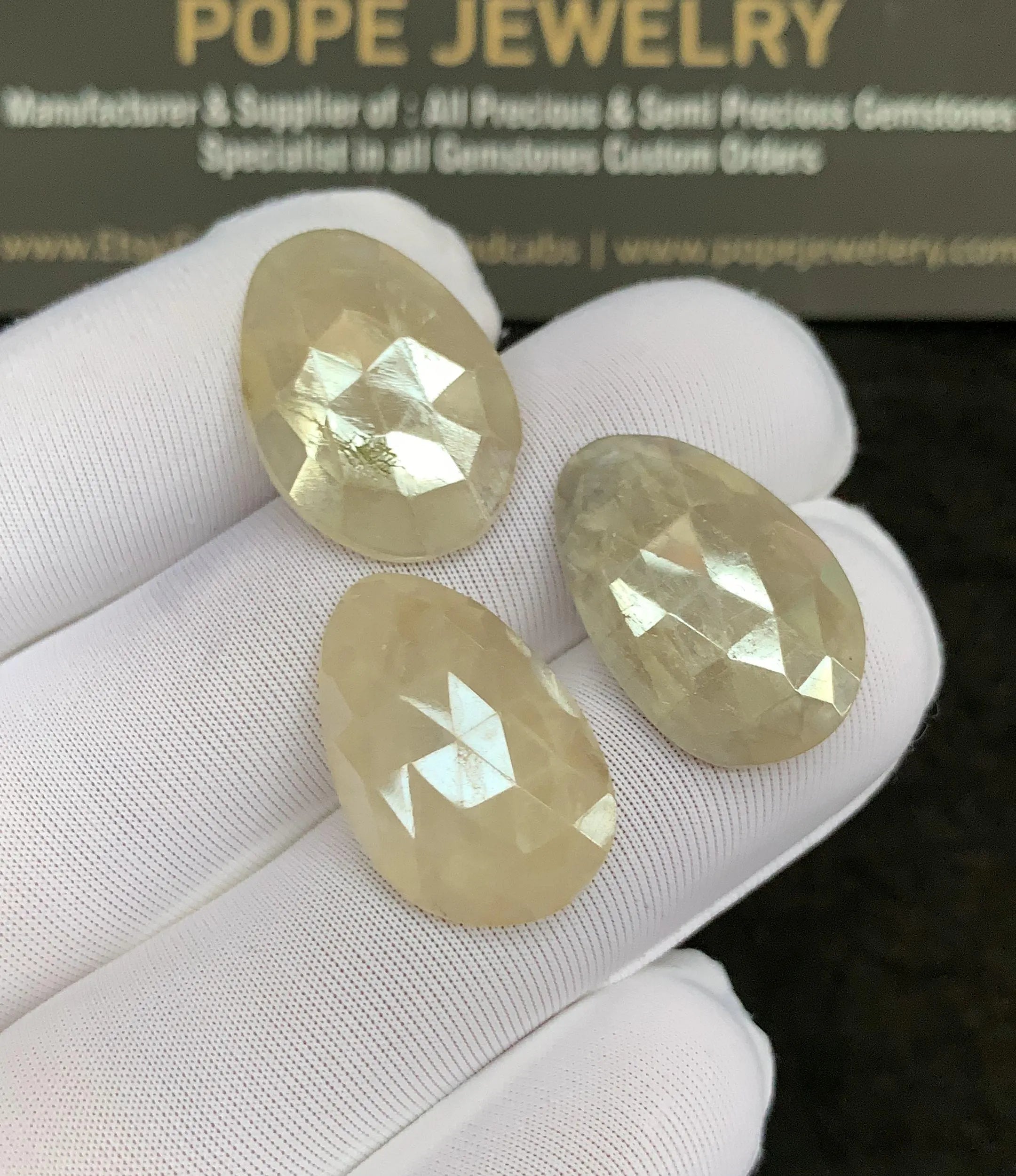 Natural Silverite Gemstone Rose Cut Fancy Shape Cabochon Loose Gemstone For Jewelry Making Wholesalegems 20x13 MM Size 3 Pcs SM25257