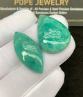 Natural Amazonite Gemstone Smooth Mix Shape Cabochon Loose Gemstone For Jewelry Making Wholesalegems 28-33 MM Size 2 Pcs SM25269