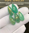 Natural Golden Rutile Doublet Gemstone Rose Cut Pear Cabochon Loose Gemstone For Jewelry Making Wholesalegems 20x8 MM Size 5 Pcs SM25283