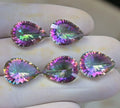 Mystic Topaz Gemstone Faceted Cut Pear High Quality Loose Gemstone For Jewelry Making Wholesalegems 16x12 MM Size 5 Pcs SM25424