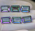 Mystic Topaz Gemstone Faceted Cut Rectangle High Quality Loose Gemstone For Jewelry Making Wholesalegems 14x10 MM Size 6 Pcs SM25425