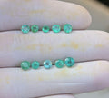 Natural Emerald Gemstone Faceted Cut Round Shape High Quality Loose Gemstone For Jewelry Making Wholesalegems 3-4 MM Size 10 Pcs SM25416
