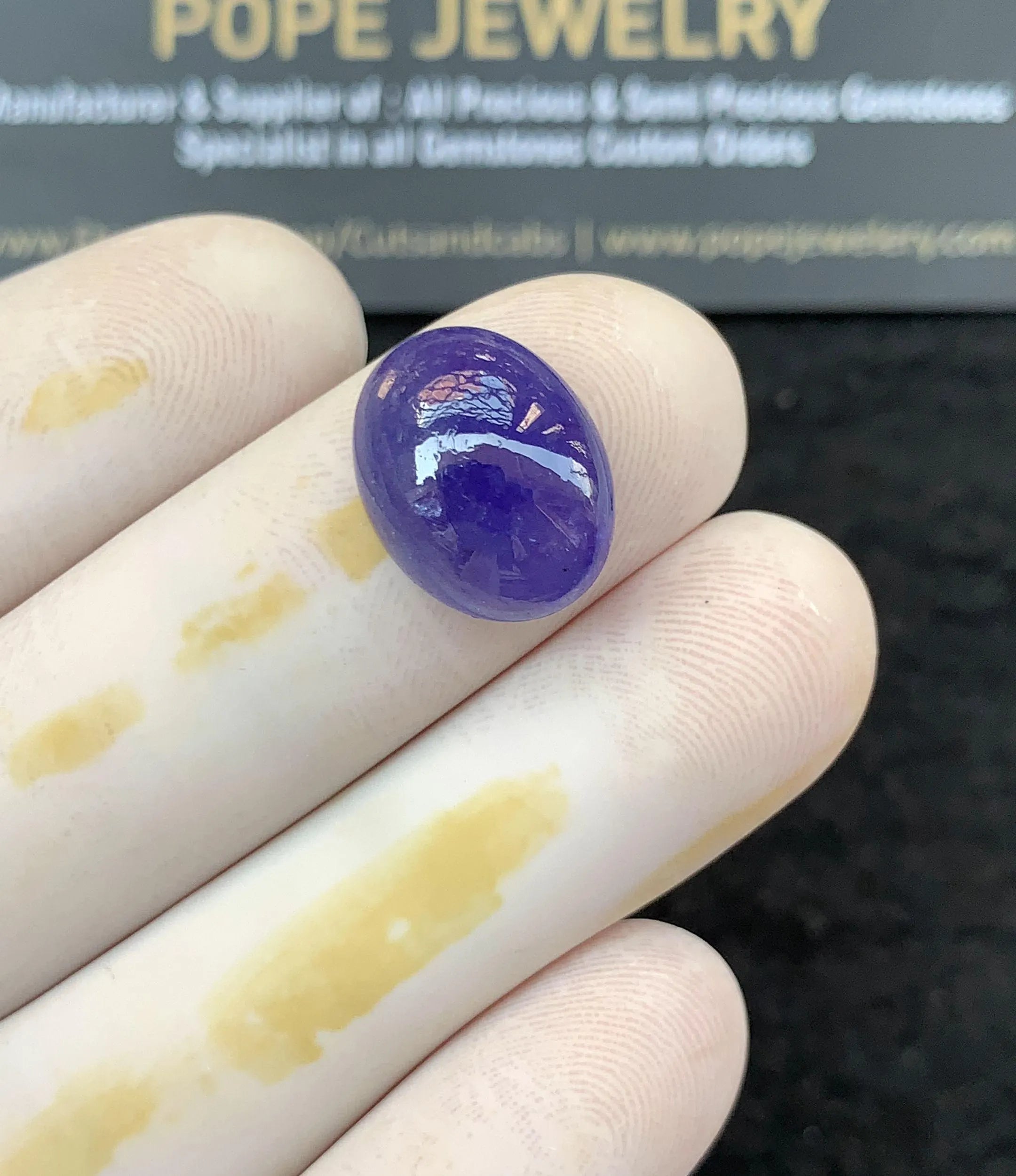 Natural Tanzanite Gemstone Smooth Oval Shape Cabochon High Quality Loose Gemstones For Jewelry Making Wholesalegems 14x11x6 MM Size SM25804