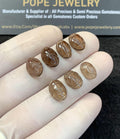 Natural Smoky Quartz Gemstone Hand Carved Oval Shape Cabochon Loose Gemstone Jewelry Supply Wholesalegems 10-11 MM Size 7 Pcs SM25838