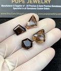 Natural Smoky Quartz Gemstone Faceted Cut Fancy Shape Loose Gemstone Jewelry Supply Wholesalegems 11-17 MM Size 4 Pcs SM25840