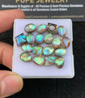 Natural Abalone Shell Pearl Doublet Gemstone Rose Cut Mix Cabochon Loose Gemstone For Jewelry Making Wholesalegems 8-10 MM Size 18 Pcs SM25859