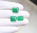 Natural Beryl Gemstone Faceted Cut Rectangle Shape Loose Gemstones For Jewelry Making Wholesalegems 11-12 MM Size 3 Pcs SM25767
