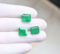 Natural Beryl Gemstone Faceted Cut Rectangle Shape Loose Gemstones For Jewelry Making Wholesalegems 10-11 MM Size 3 Pcs SM25768