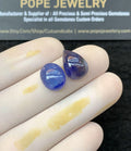 Natural Tanzanite Gemstone Smooth Mix Cabochon High Quality Loose Gemstones For Jewelry Making Wholesalegems 12-14 MM Size 2 Pcs SM25806
