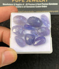 Natural Tanzanite Gemstone Rose Cut Mix Cabochon High Quality Loose Gemstones For Jewelry Making Wholesalegems 9-16 MM Size 10 Pcs SM25847