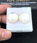 Natural Mother Of Pearl Doublet Gemstone Rose Cut Round Shape Cabochon Loose Gemstone For Jewelry Making Wholesalegems 18 MM Size 2 Pcs SM25862