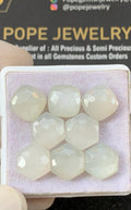 White Moonstone Gemstone Cabochon-White Moonstone Rose Cut Gemstone-White Moonstone Rose Cut Mix Shape-10 MM-8 Pcs-Jewelry Supply SM22742