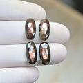 Natural Golden Sapphire Gemstone Rose Cut Oval Cabochon Loose Gemstones For Jewelry Making Wholesalegems 15x7 MM Size 4 Pcs SM25688