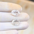 Natural Super Seven Gemstone Faceted Cut Oval Shape Loose Gemstones For Jewelry Making Wholesalegems 13-14 MM Size 2 Pcs SM25868