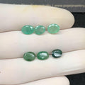 Natural Emerald Gemstone Faceted Cut Oval Shape High Quality Loose Gemstones For Jewelry Making Wholesalegems 7x8 MM Size 6 Pcs SM24768