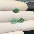 Natural Emerald Gemstone Faceted Cut Oval Shape High Quality Loose Gemstones For Jewelry Making Wholesalegems 8-9 MM Size 3 Pcs SM24765