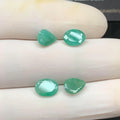 Natural Emerald Gemstone Faceted Cut Mix Shape High Quality Loose Gemstones For Jewelry Making Wholesalegems 7-8 MM Size 4 Pcs SM24763
