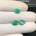 Natural Emerald Gemstone Faceted Cut Mix Shape High Quality Loose Gemstones For Jewelry Making Wholesalegems 8-9 MM Size 3 Pcs SM24762