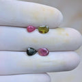 Natural Tourmaline Gemstone Faceted Cut Mix Shape High Quality Loose Gemstone For Jewelry Making Wholesalegems 6-7 MM Size 4 Pcs SM25618