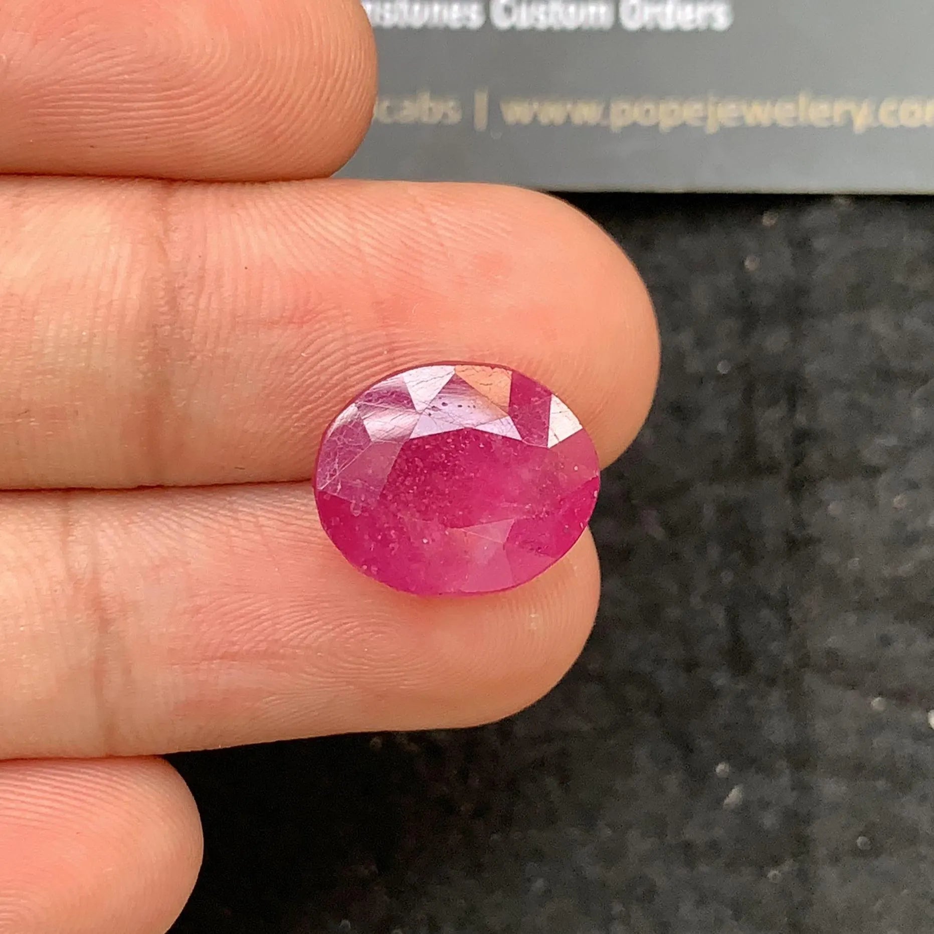 Natural Thailand Pink Sapphire Gemstone Faceted Cut Oval Cuts Loose Gemstones For Jewelry Making Wholesalegems 14x12x5 MM Size SM24651