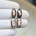 Natural Golden Sapphire Gemstone Rose Cut Oval Cabochon Loose Gemstones For Jewelry Making Wholesalegems 15x7 MM Size 4 Pcs SM25687