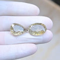 Natural Rutilated Quartz Gemstone Faceted Cut Mix Shape Loose Gemstones For Jewelry Making Wholesalegems 17-19 MM Size 2 Pcs SM25675