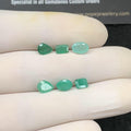Natural Emerald Gemstone Faceted Cut Mix Shape High Quality Loose Gemstones For Jewelry Making Wholesalegems 5-7 MM Size 6 Pcs SM24773
