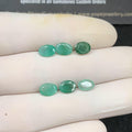 Natural Emerald Gemstone Faceted Cut Oval Shape High Quality Loose Gemstones For Jewelry Making Wholesalegems 6x7 MM Size 6 Pcs SM24770